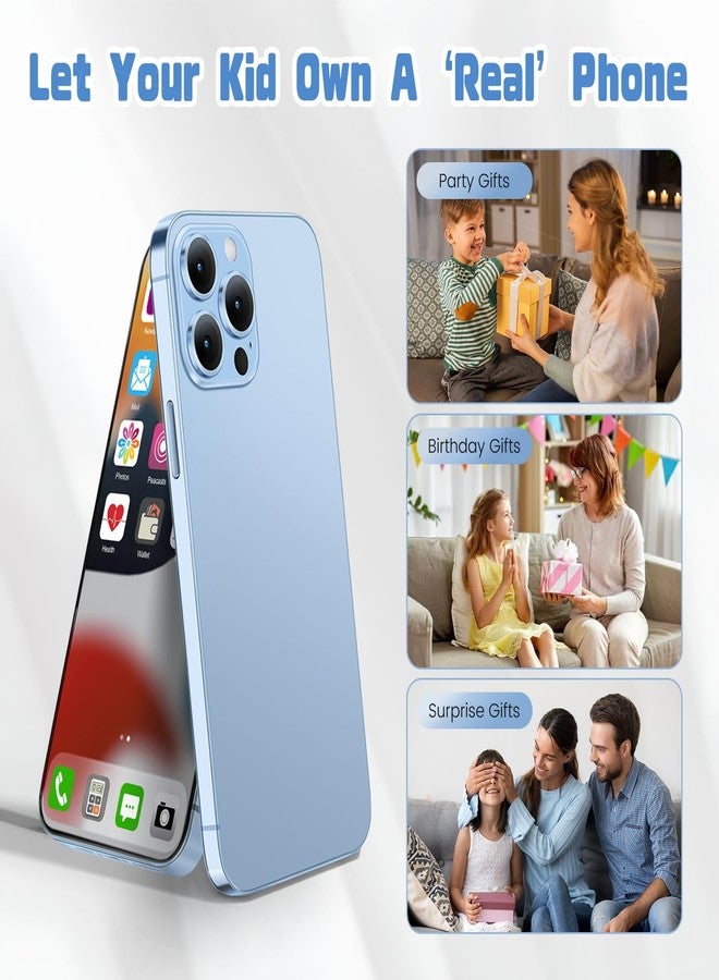 Mearar Dummy Fake Phone Model, Looks Like The Real Phone Compatible with Phone 13 Pro max, for Cell Phone Store Display or Send a Toy Phone 13 Promax for Kids (Blue Colorscreen) - Image 4